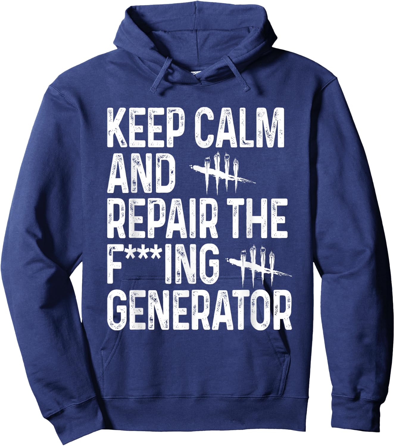 Keep Calm and Repair The Generator Video Game Hoodie - Hoodie | Navy