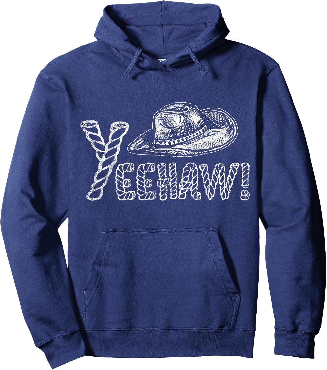 Yeehaw Cowboy Hoodie - Hoodie | Navy