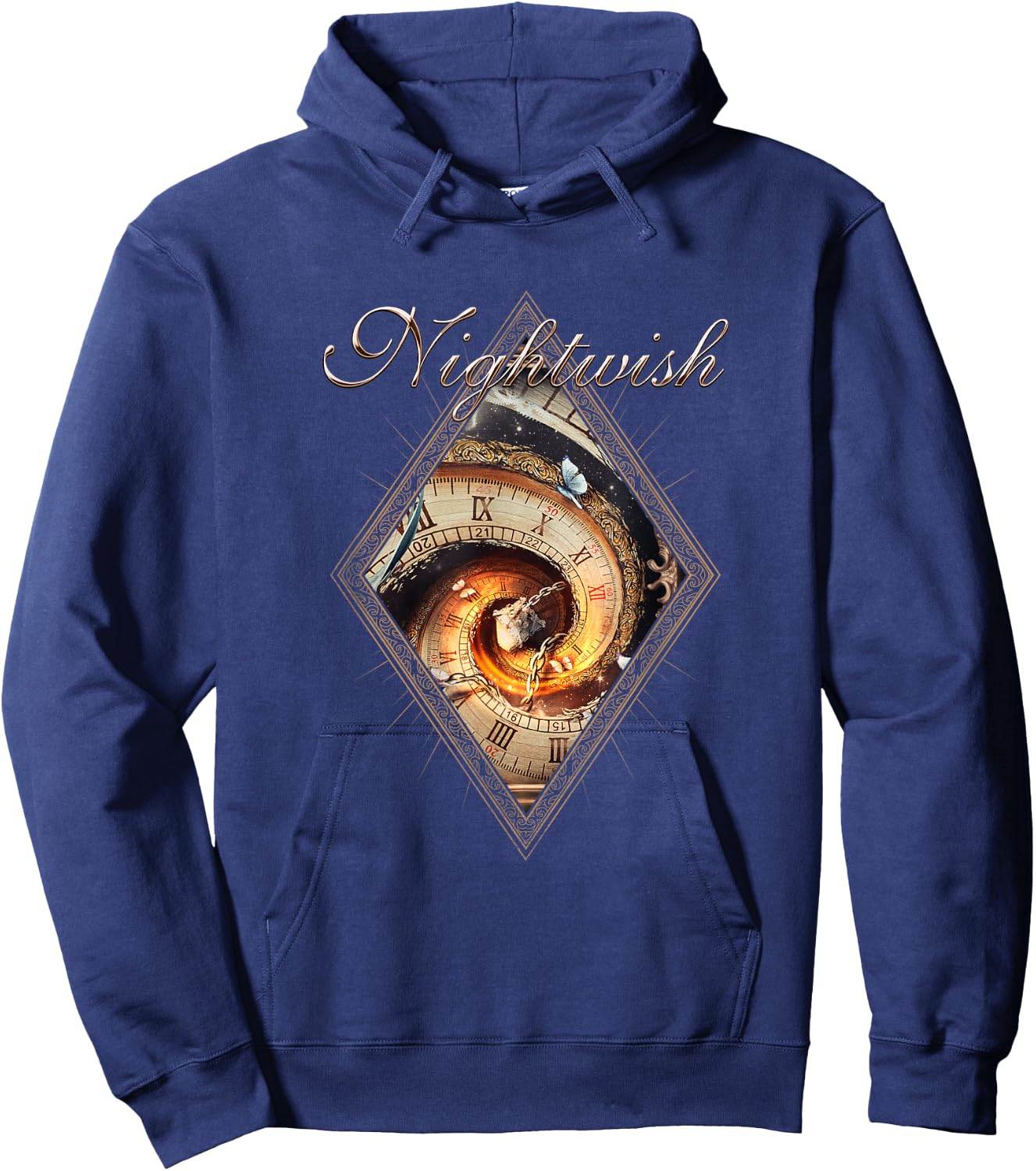 Yesterwynde (Album Cover + Logo) , black Hoodie - Hoodie | Navy