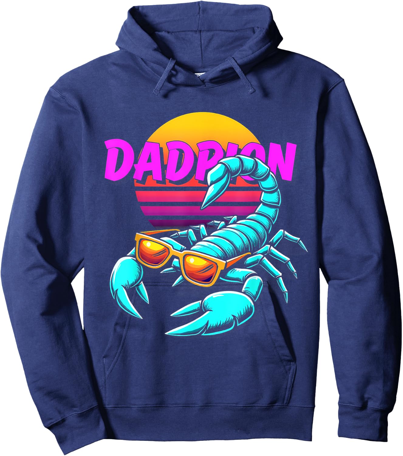 Dadpion Father's Day Best Dad Skorpion Hoodie - Hoodie | Navy