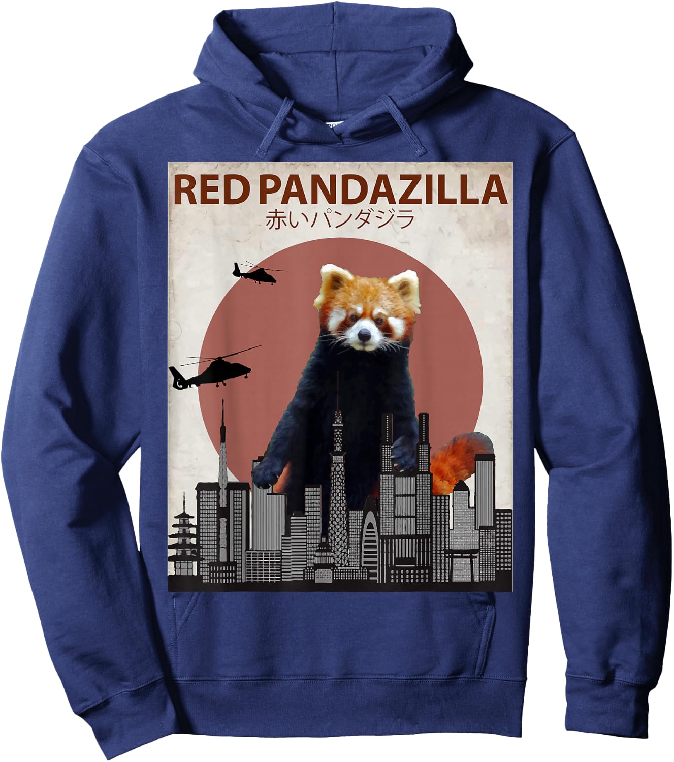 Funny Red Panda Lovers Gift Hoodie - Hoodie | Navy
