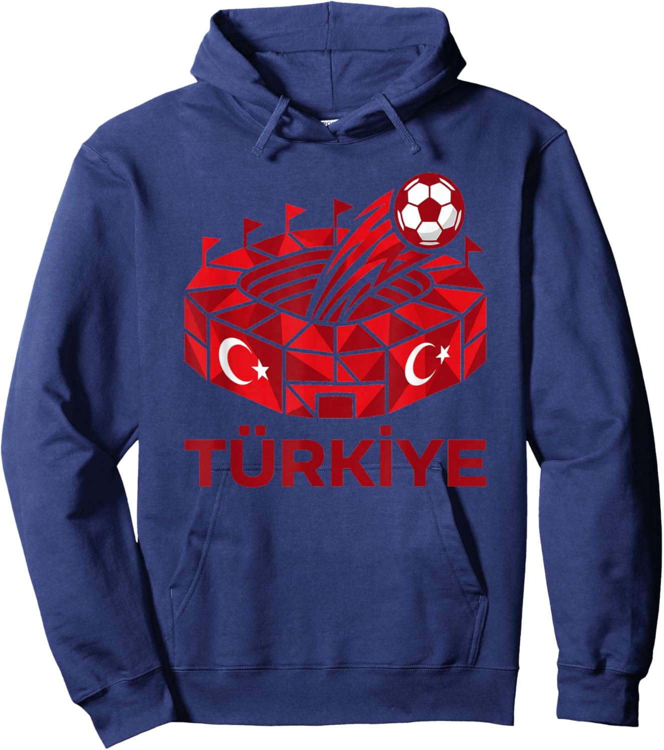 Türkei Stadion Design Türkiye für Begeisterte Hoodie - Hoodie | Navy