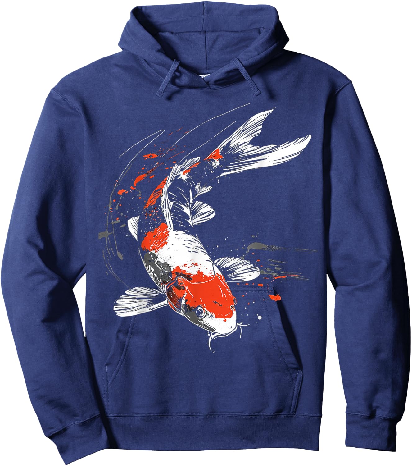 Koi Fisch Tier Grafik Kunst Koi Fisch Hoodie - Hoodie | Navy