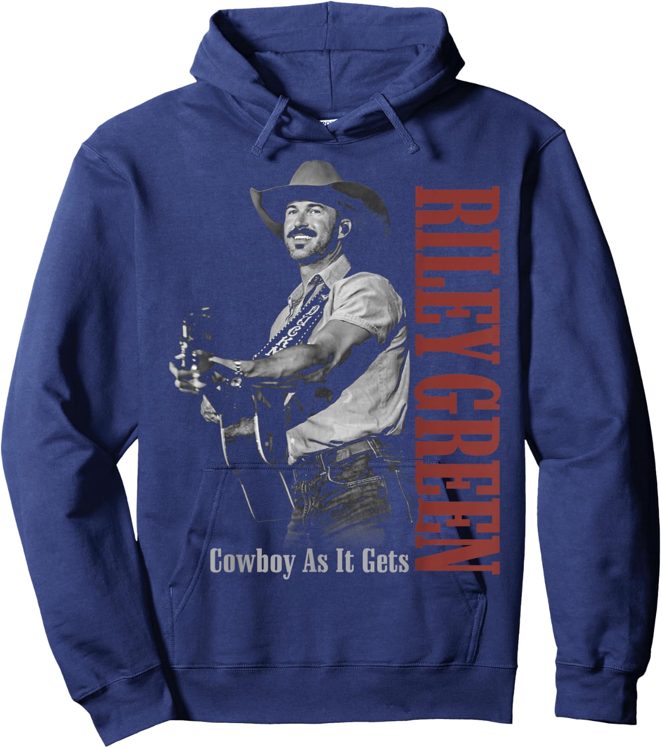 Riley Green Cowboy Guitar Hoodie - Hoodie | Navy
