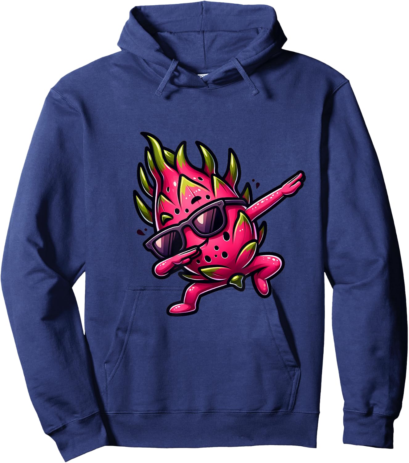 Dab Fruit Dancing Dabbing Dragon Fruit Meme Hoodie - Hoodie | Navy