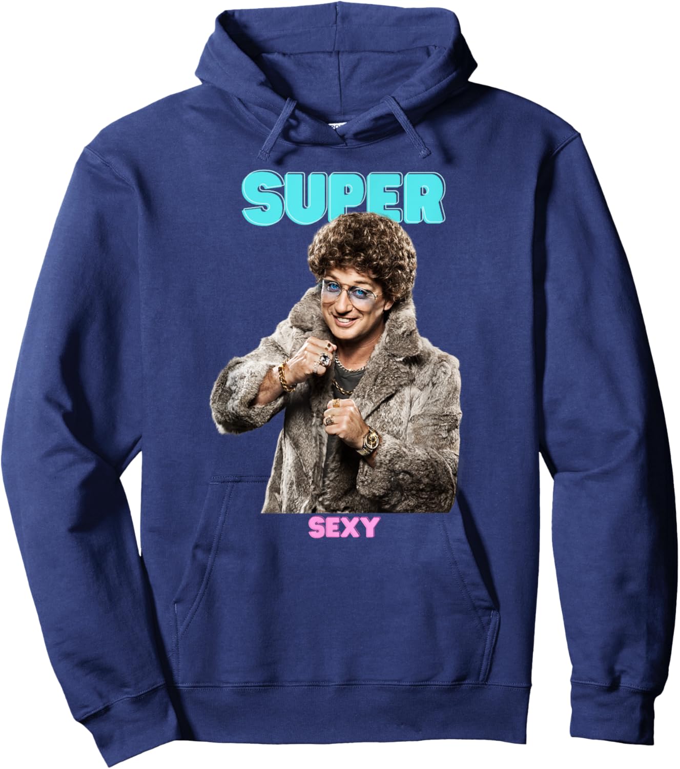 Atze Fur Super Sexy , black Hoodie - Hoodie | Navy