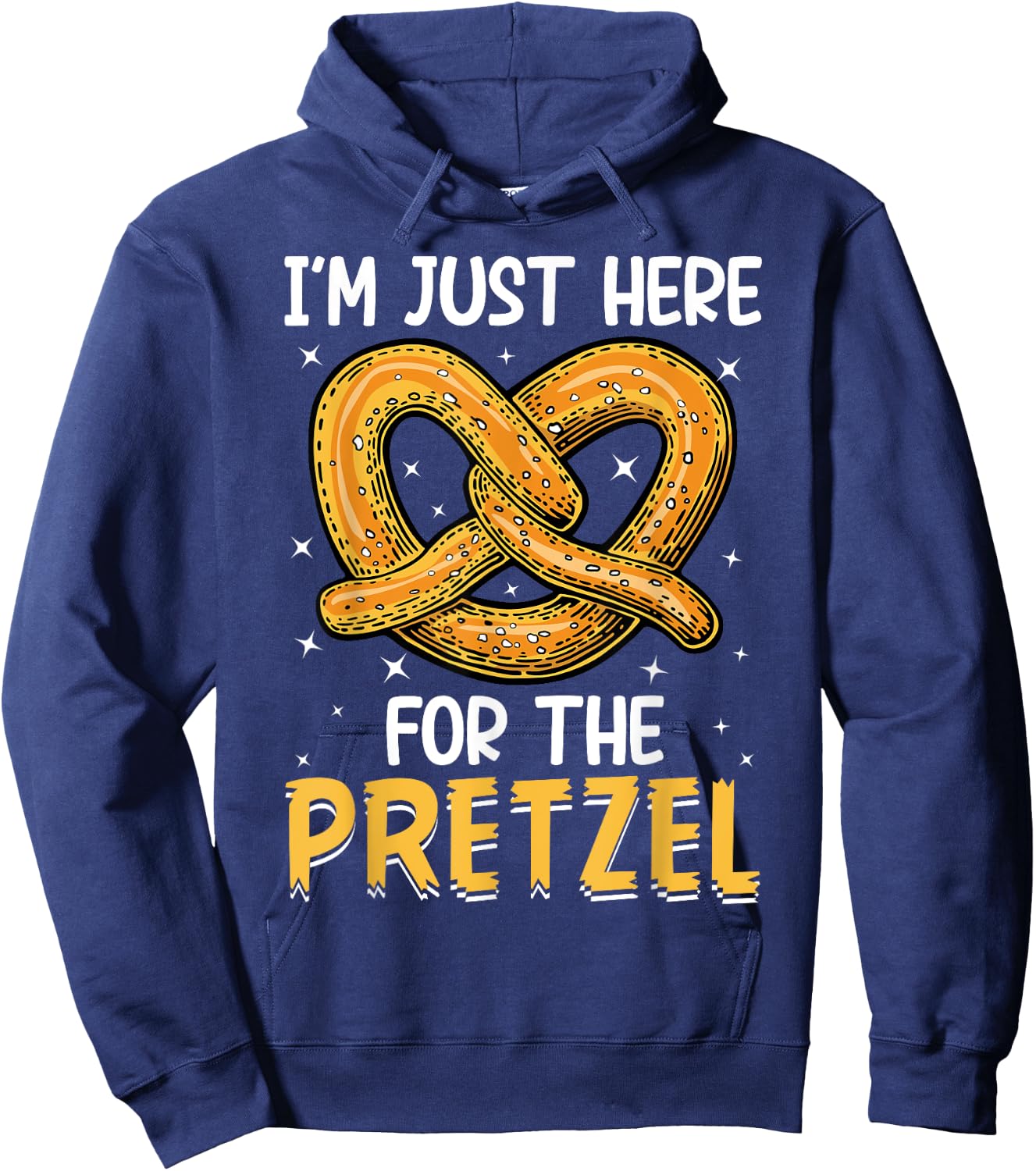 Funny Food Oktoberfest Pretzel Lover Women Men Hoodie - Hoodie | Navy