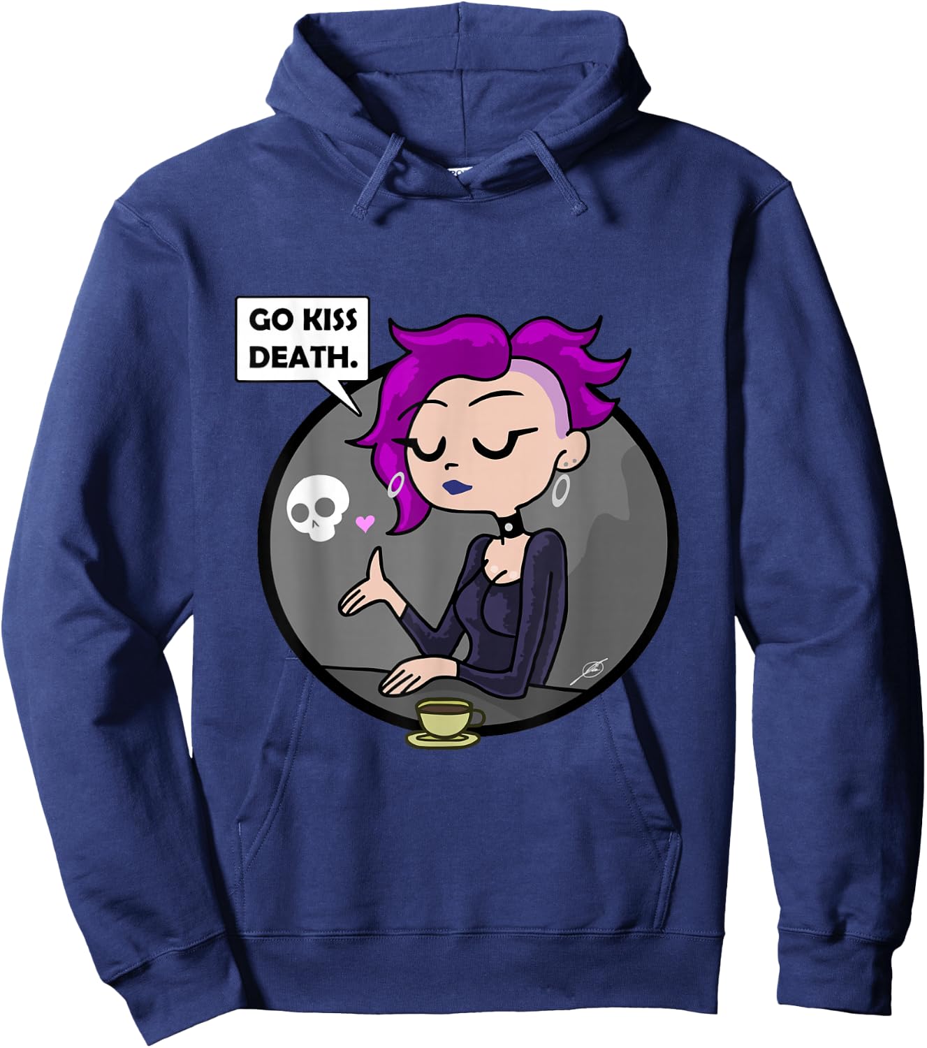 Go Kiss Death : Germaine (Foamy The Squirrel) Hoodie - Hoodie | Navy