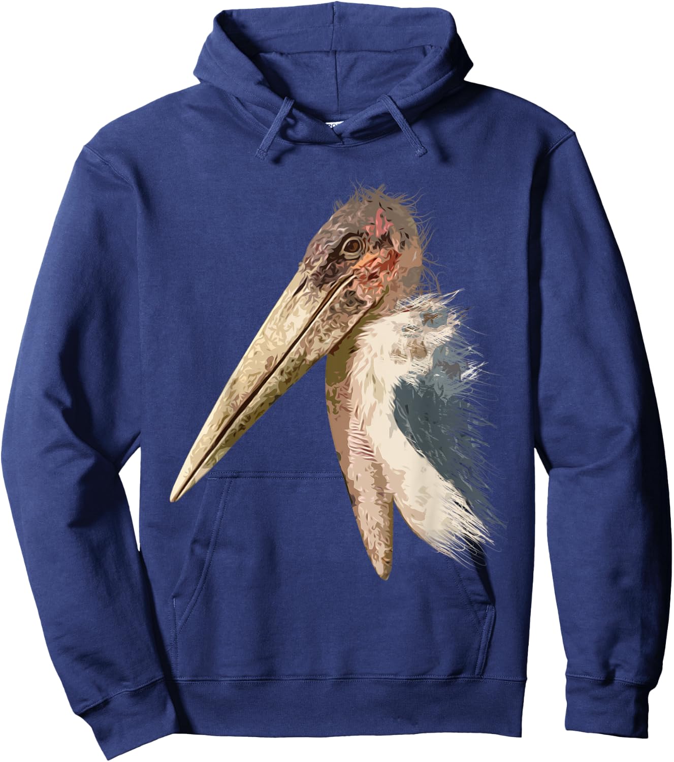 Marabou Stork African Undertaker Bird Hoodie - Hoodie | Navy