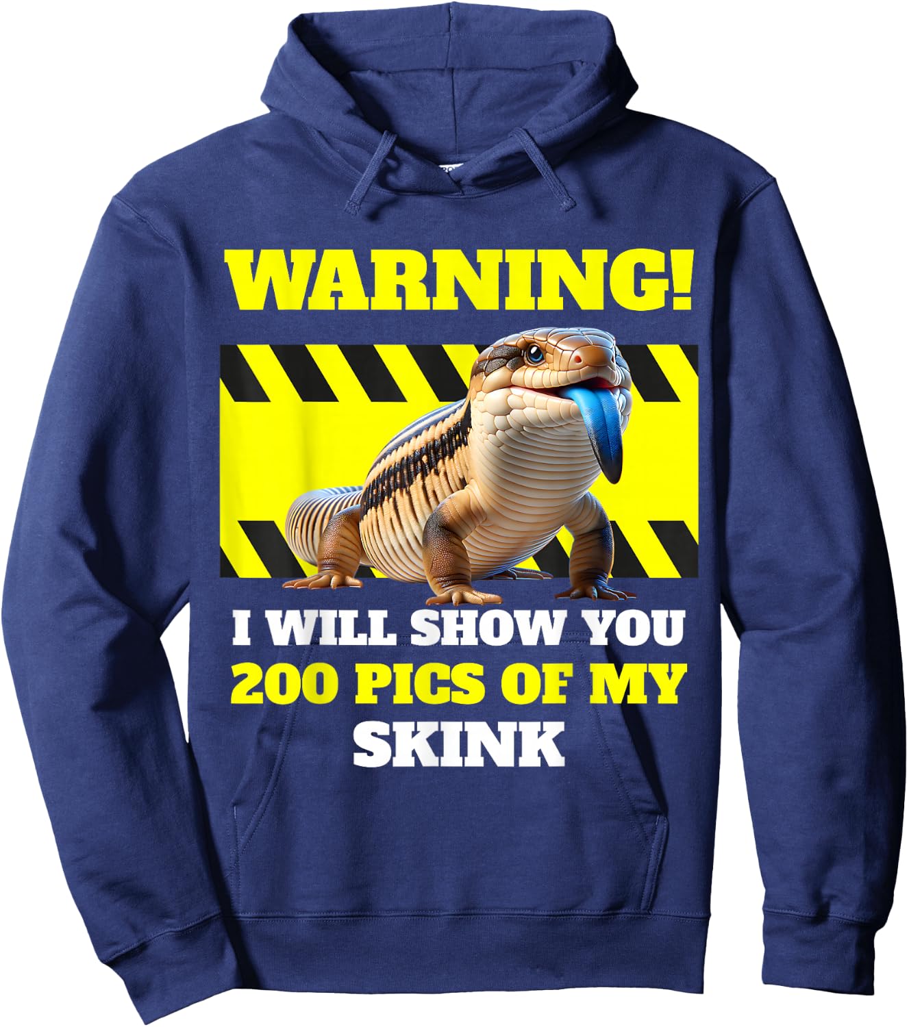 Blue Tongue Skink Owner Hoodie - Hoodie | Navy