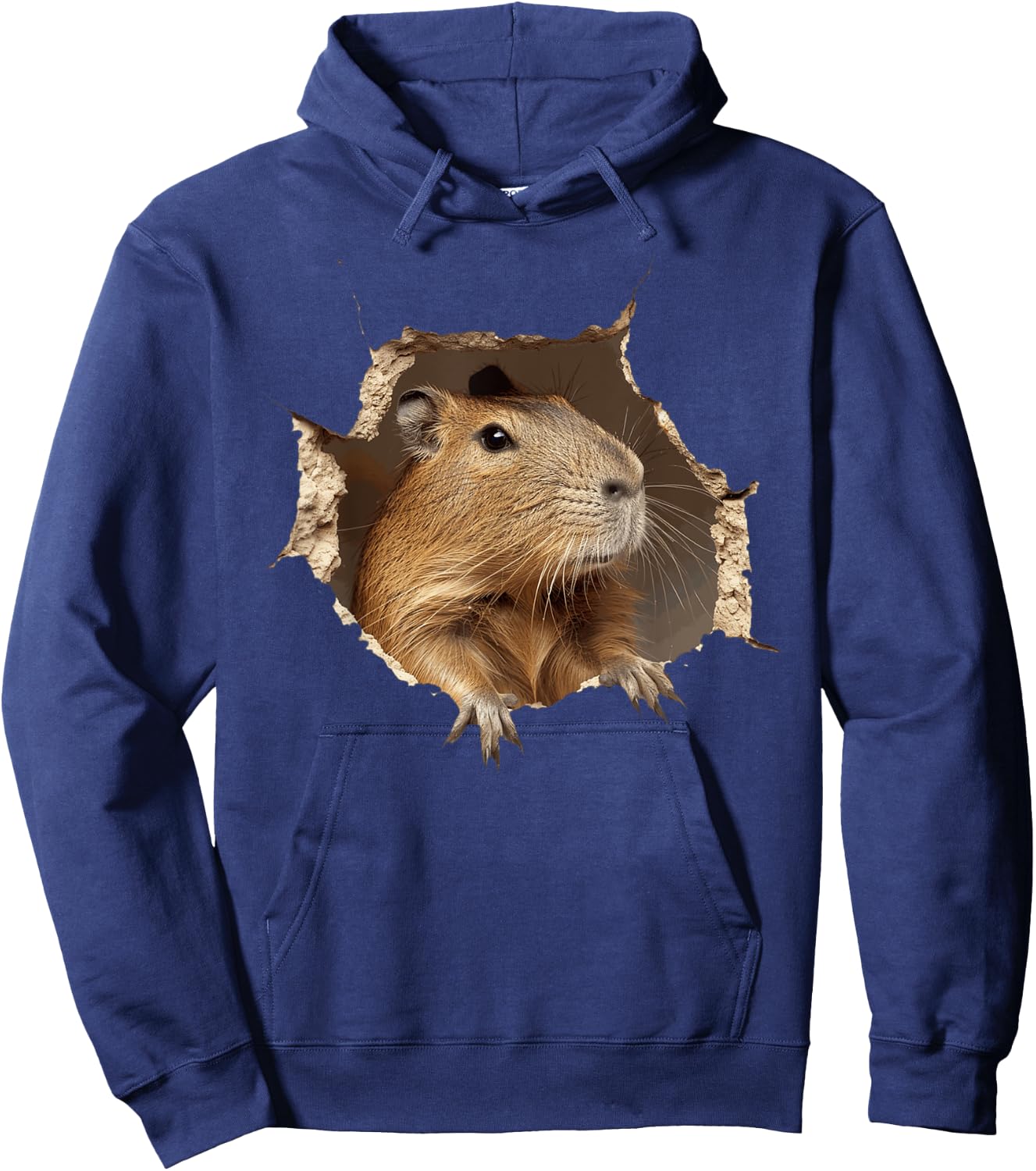 Funny Graphic Capybara Hoodie - Hoodie | Navy