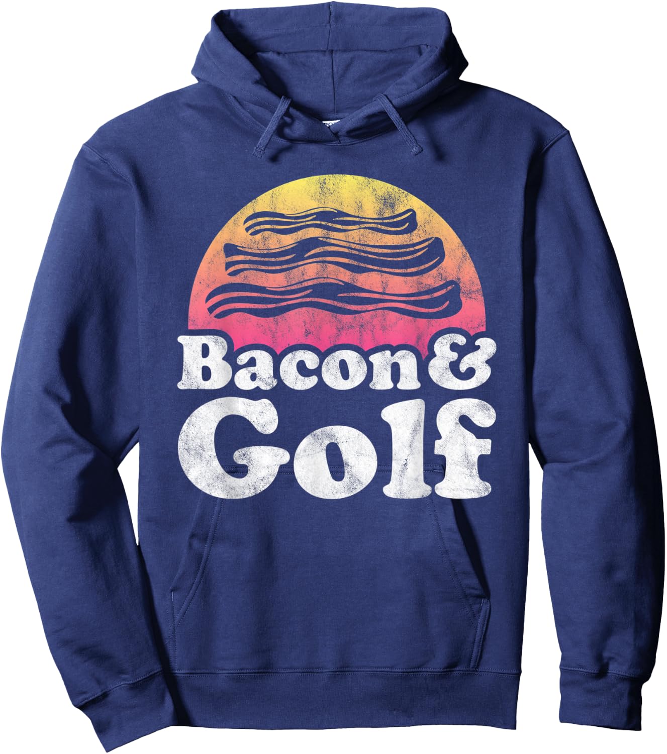 Bacon and Golf or Golfer Hoodie - Hoodie | Navy