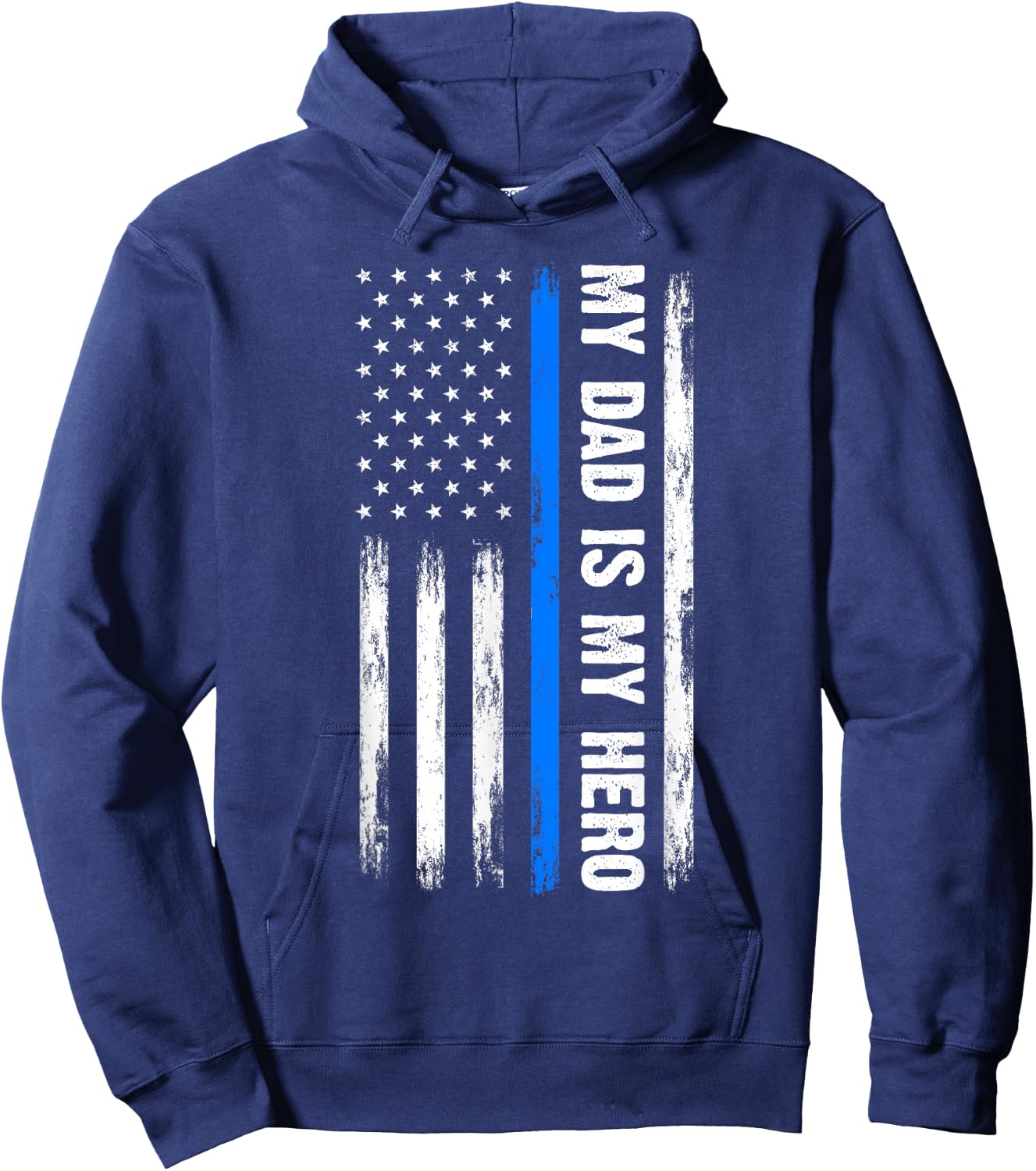 My Dad is My Hero Father Cops Officer Hoodie - Hoodie | Navy
