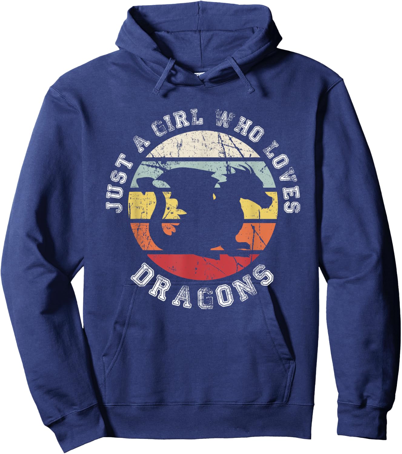 Just a girl who loves Dragons - Dragon Hoodie - Hoodie | Navy