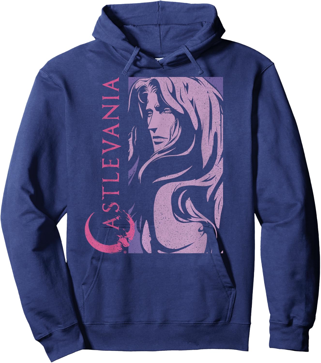 Castlevania Alucard Dark Portrait Hoodie - Hoodie | Navy