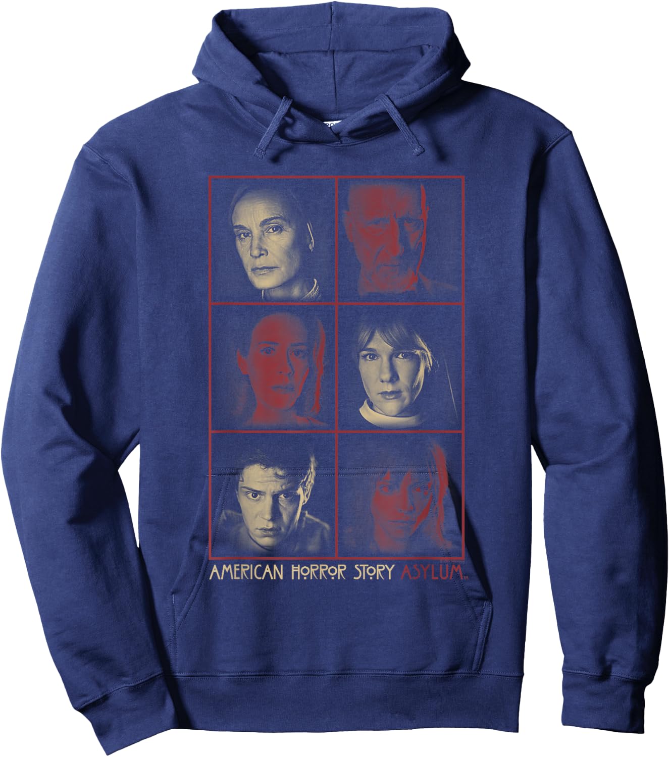 American Horror Story Asylum Zeichenrahmen Hoodie - Hoodie | Navy