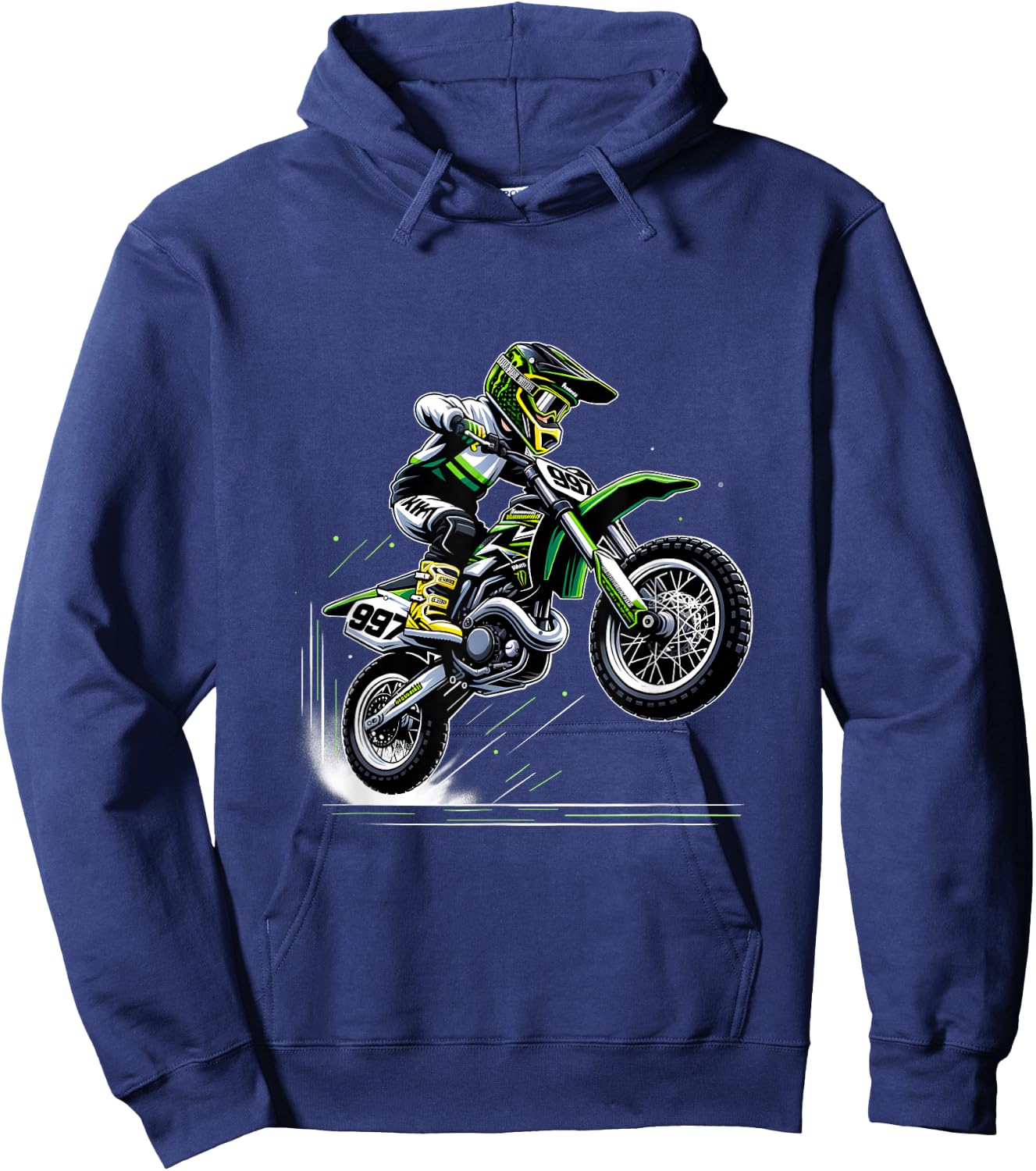 Motorcross Jungen Dirtbike Hoodie - Hoodie | Navy