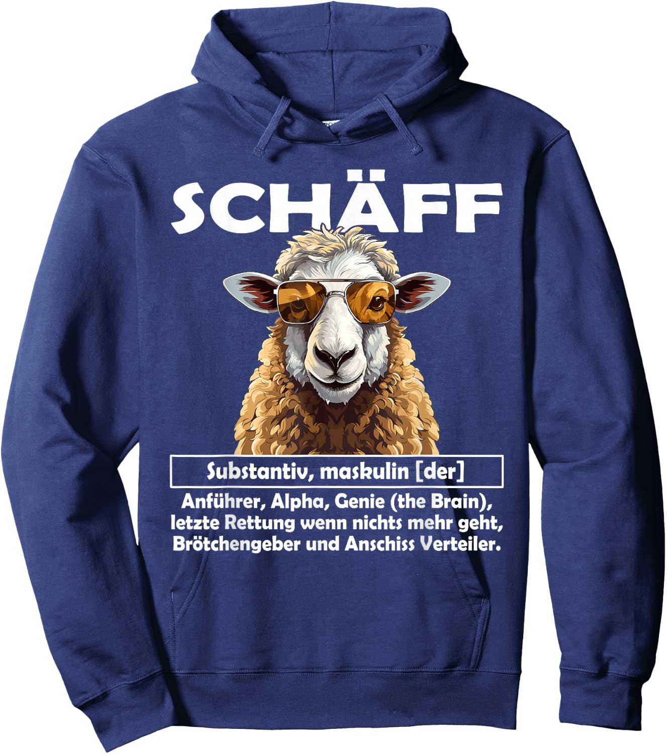 Supervisor | Chef | Schäff , black Hoodie - Hoodie | Navy