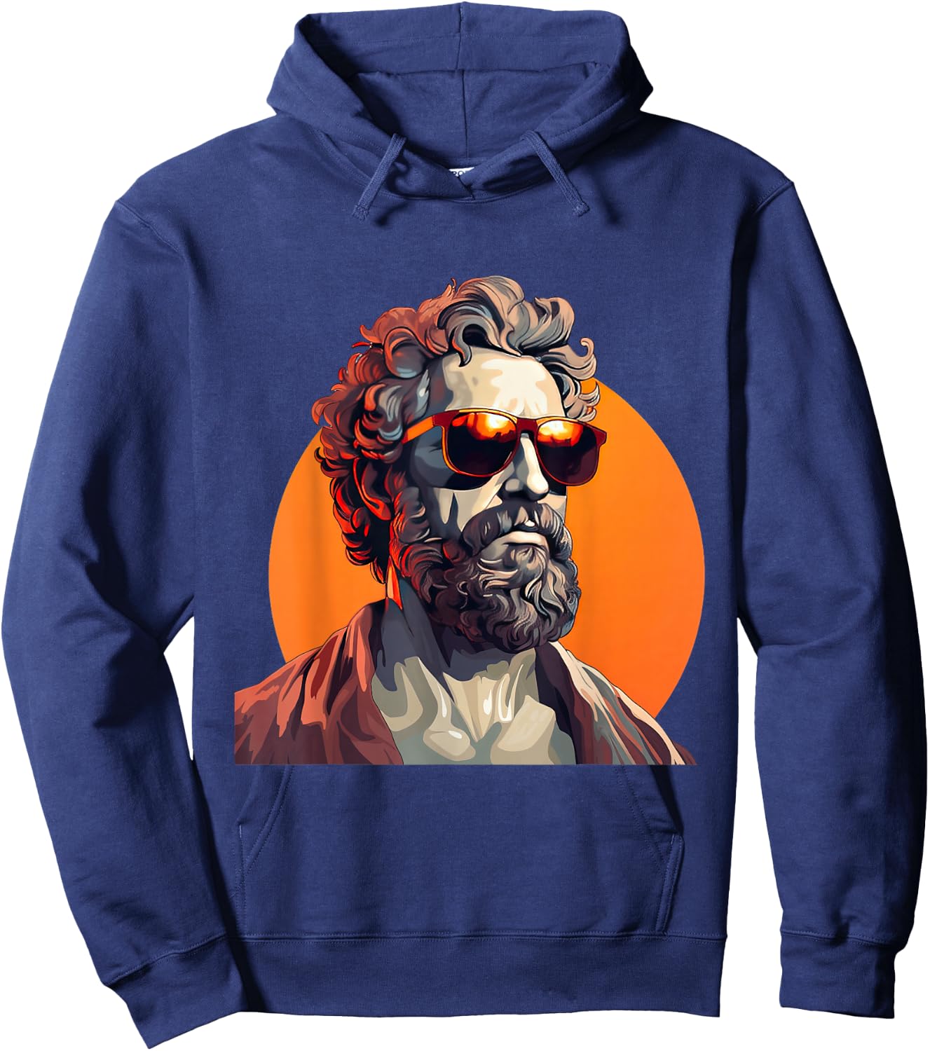 Marcus Aurelius mit Sonnenbrille Hoodie - Hoodie | Navy