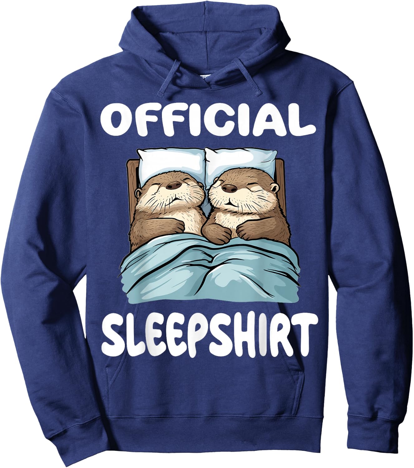 Otter Official Sleepshirt Pajamas Nightgown Hoodie - Hoodie | Navy