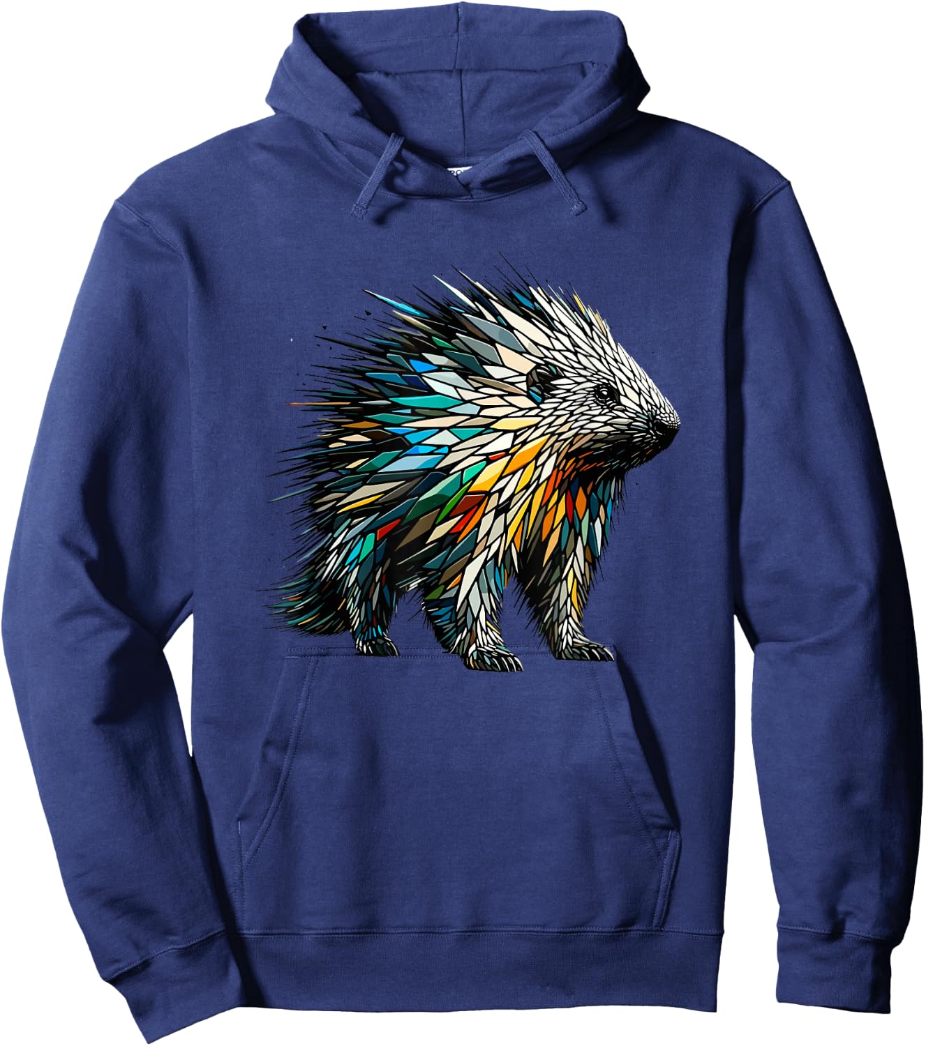 Polygon Art Porcupine Porcupines Quill Pig Hoodie - Hoodie | Navy