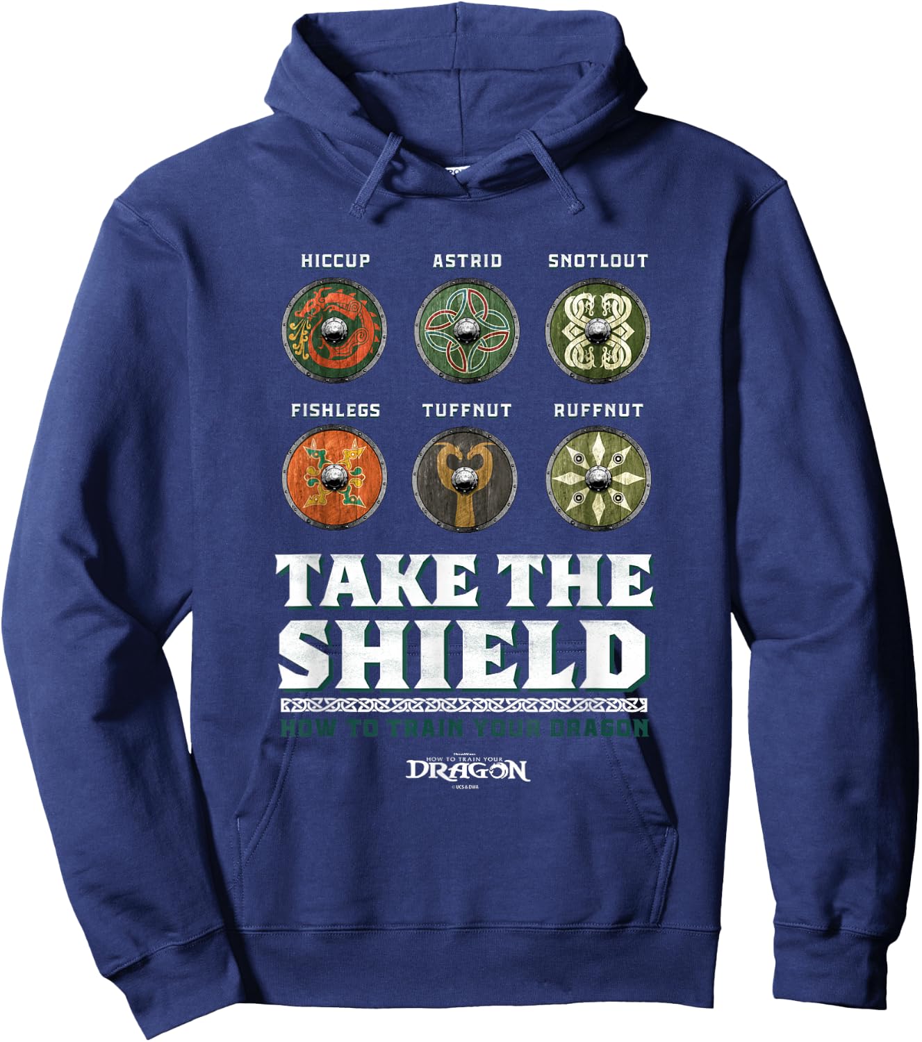 DreamWorks Dragons Take The Shield Hoodie - Hoodie | Navy