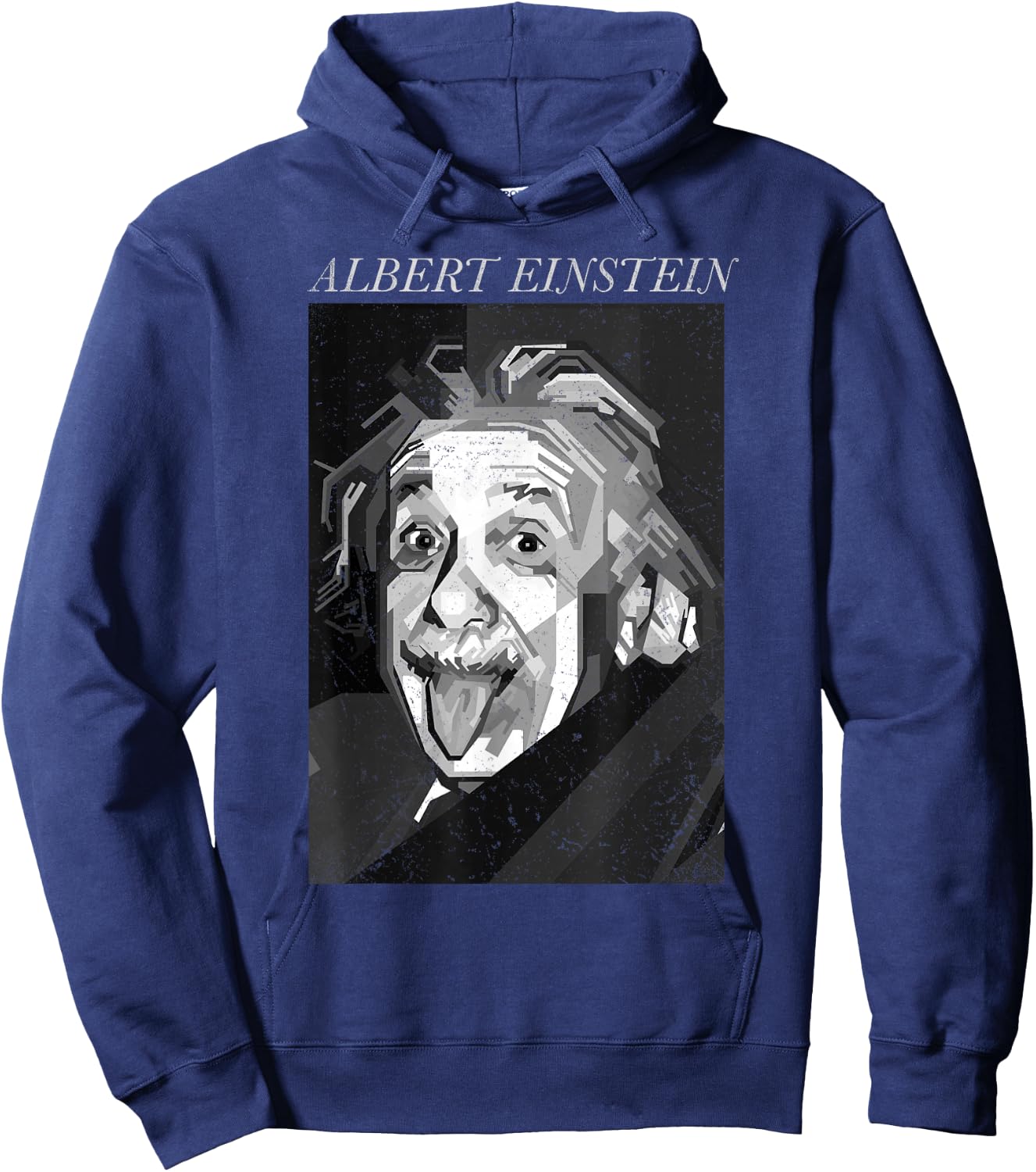 Albert Einstein Logic Quote Front Back , black Hoodie - Hoodie | Navy