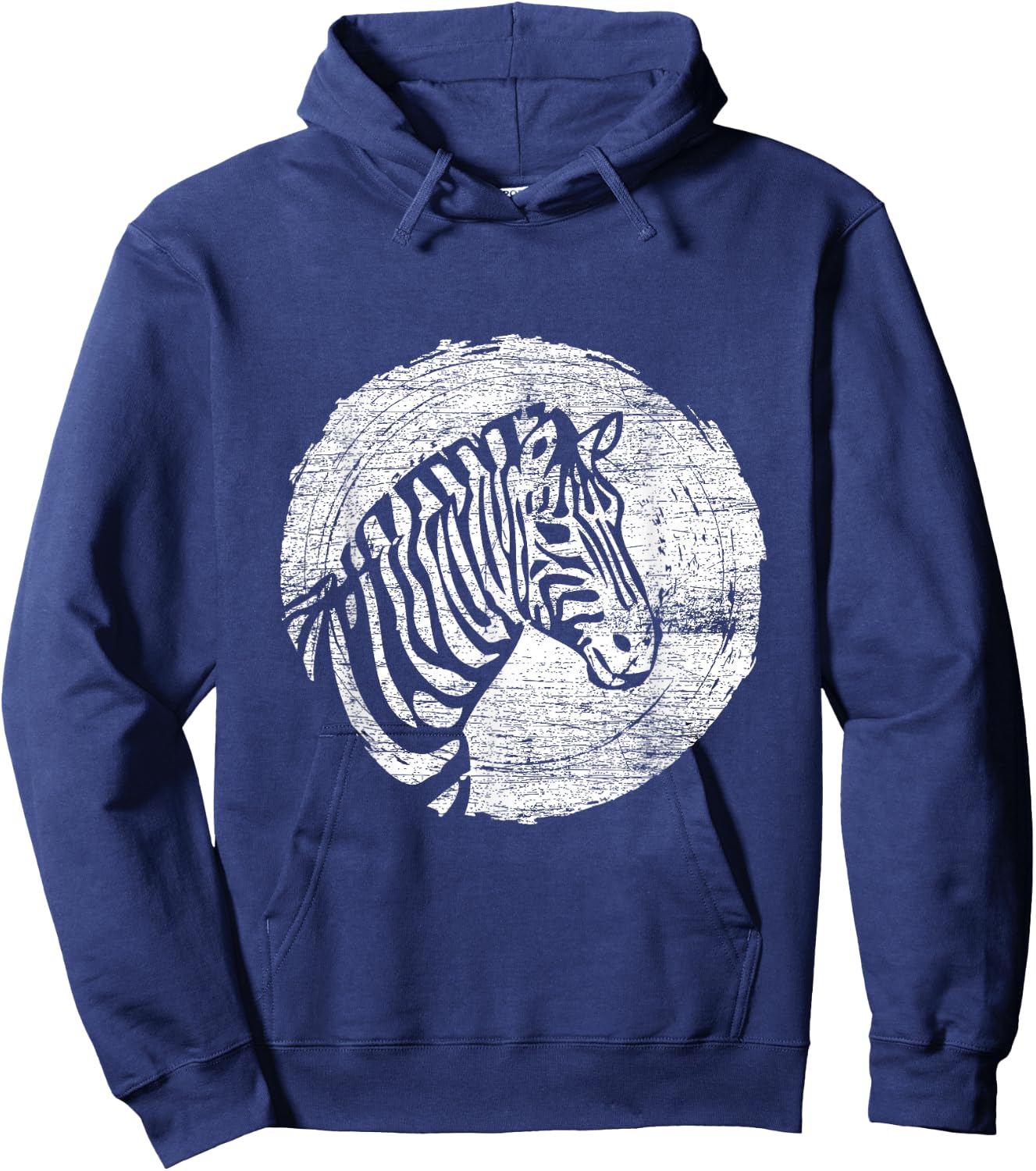 Vintage Zebra Hoodie - Hoodie | Navy