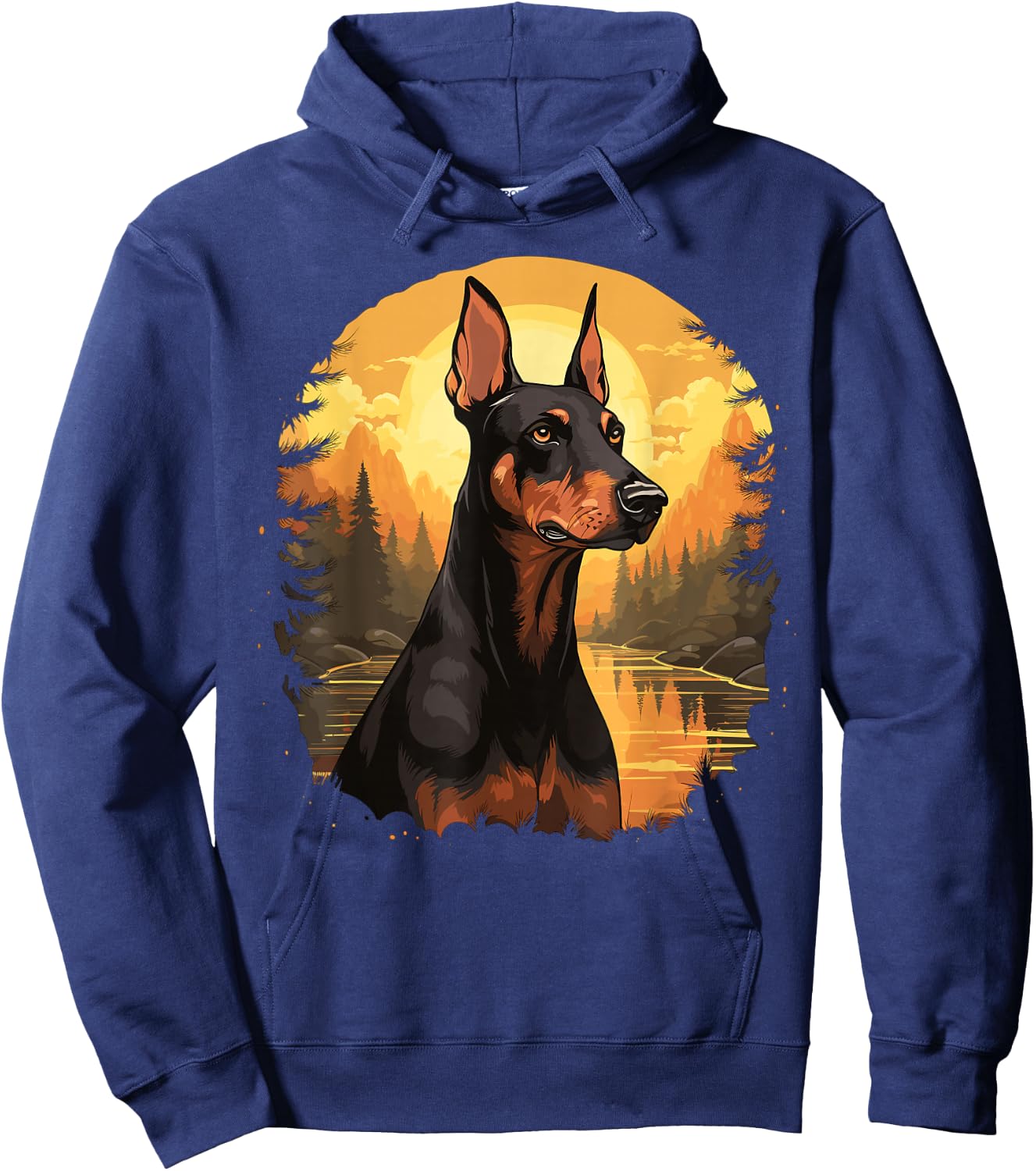 Doberman Dog Doberman Hoodie - Hoodie | Navy