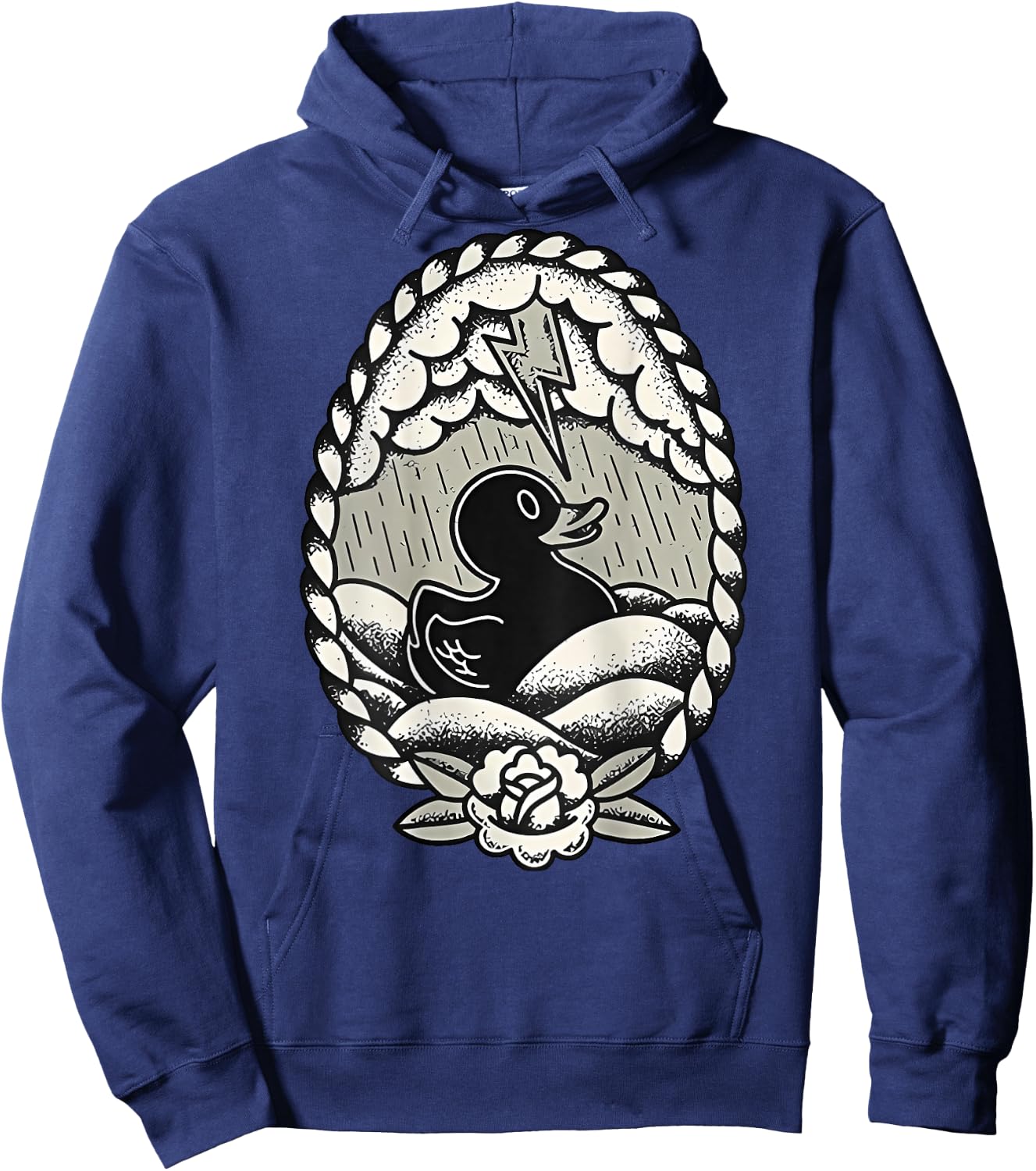 Thunderstorm Flashing Duck Hoodie - Hoodie | Navy