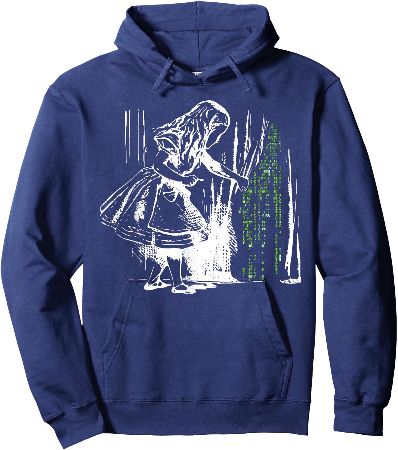 Alice in Matrix Land Programmierer Hoodie - Hoodie | Navy
