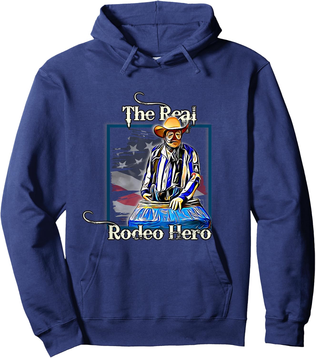 Rodeo Clown Professional Bull Fighter Hoodie - Hoodie | Navy