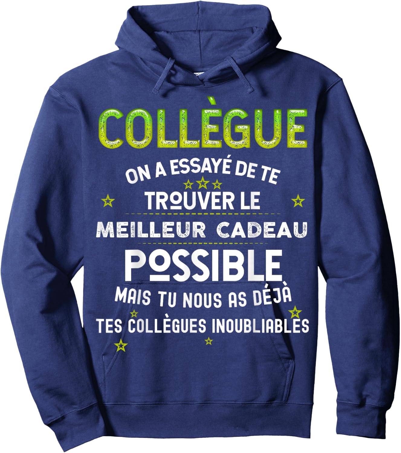 Gift Our Colleague From The Best , Black, S Hoodie - Hoodie | Navy