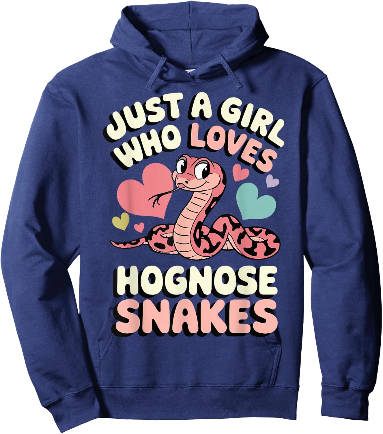 Just A Girl Who Loves Hognose Snakes Hoodie - Hoodie | Navy