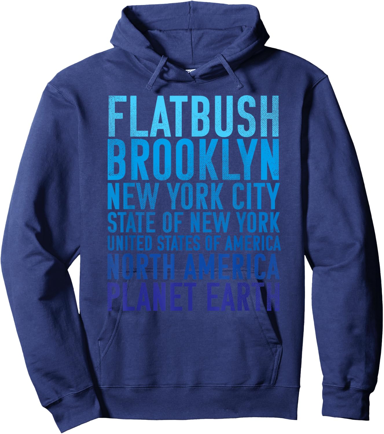 Flatbush Brooklyn New York of Planet Earth Hoodie - Hoodie | Navy