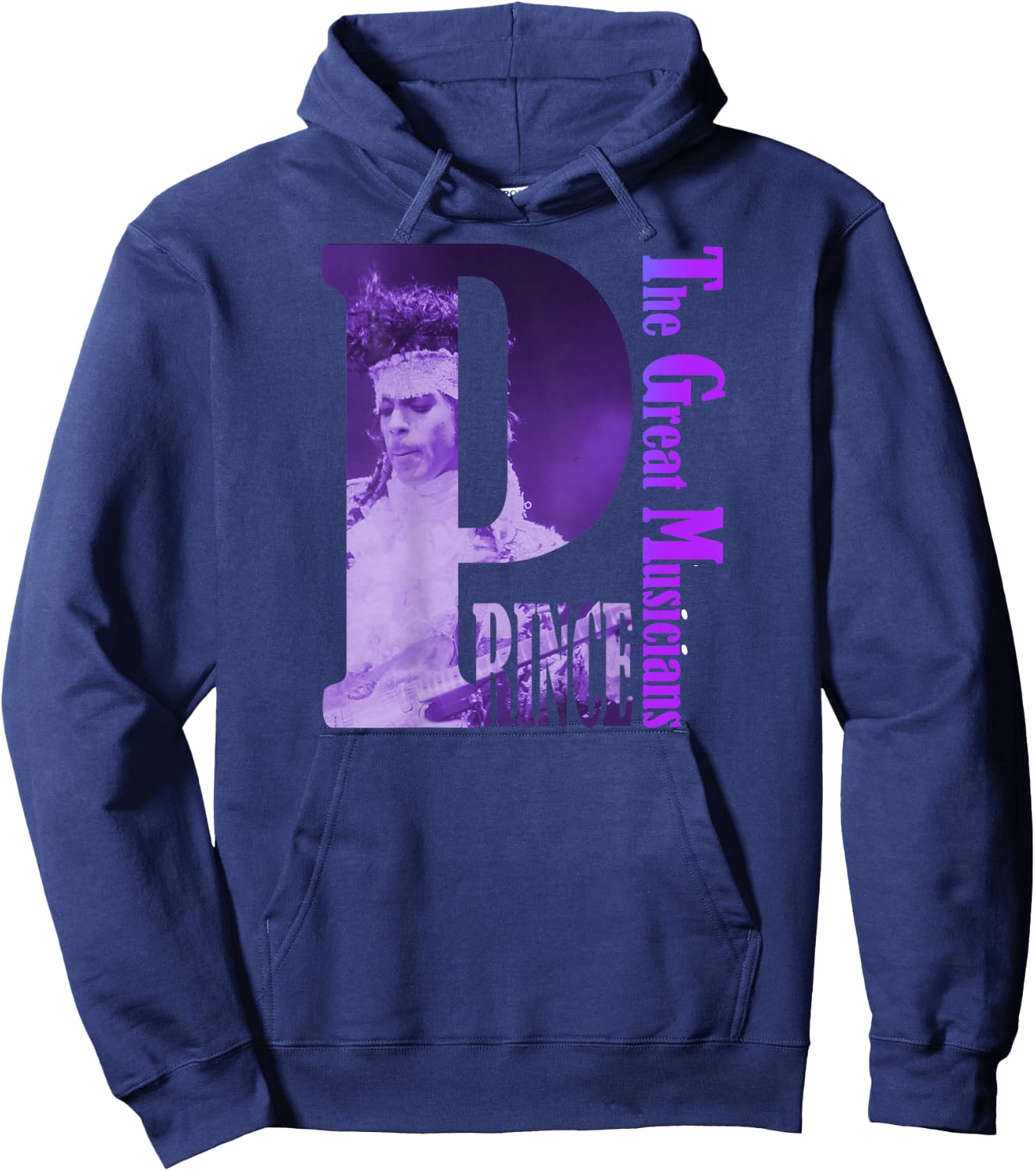 PRINCE_Purple Rain_001 , Black, S Hoodie - Hoodie | Navy