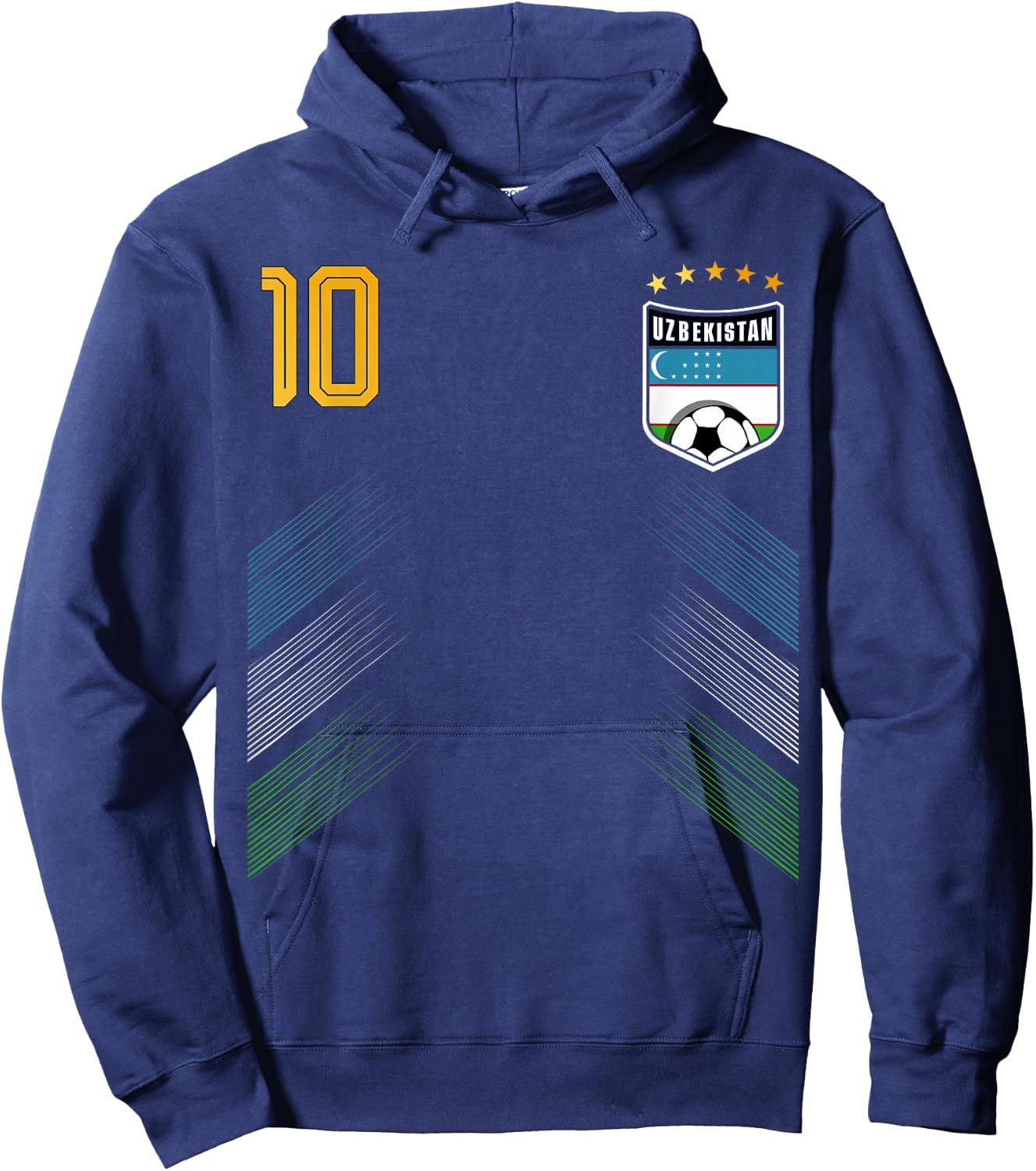 Retro Uzbekistan Flag Uzbekistani Pride Lovers Hoodie - Hoodie | Navy
