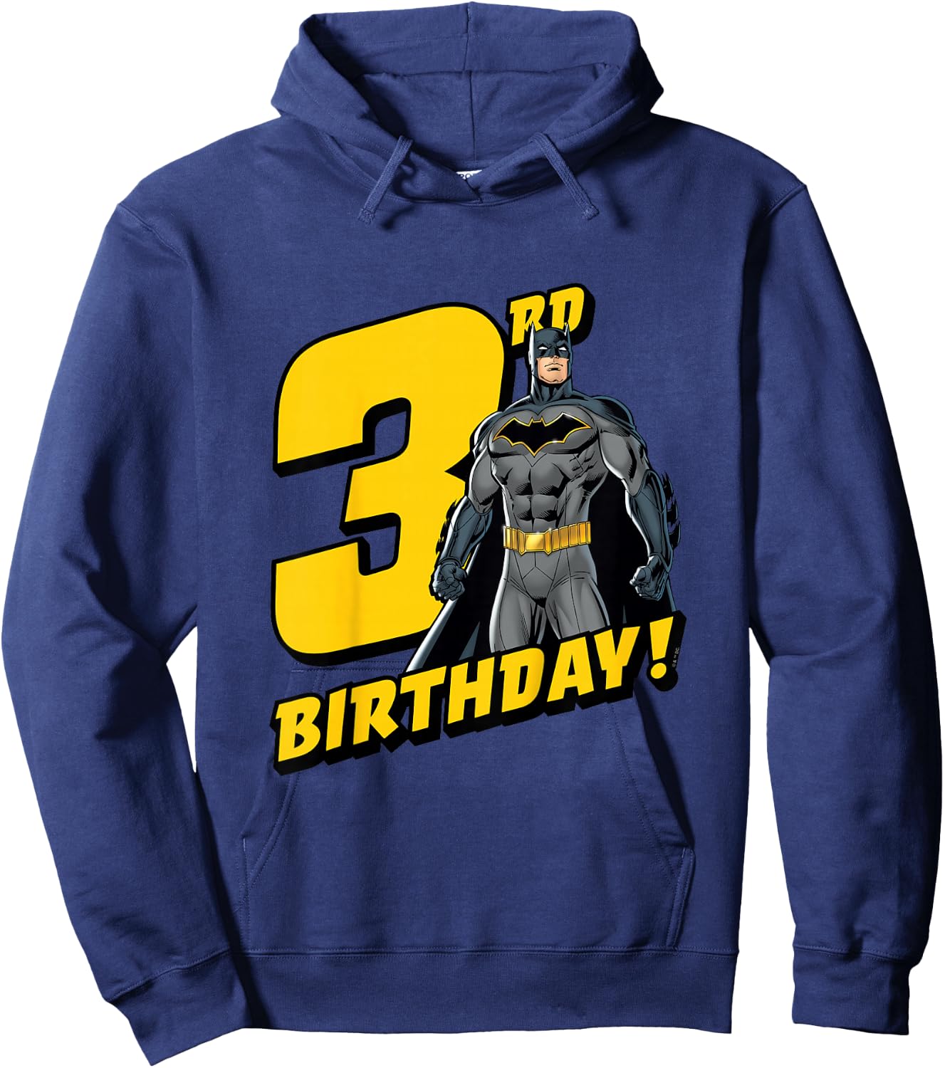 Kids Batman 3rd Birthday Hoodie - Hoodie | Navy