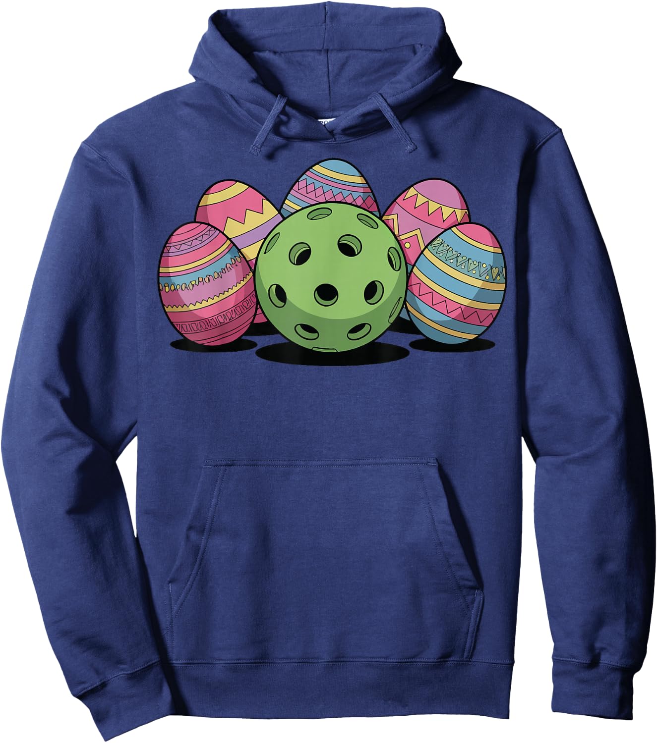 Pickleball Easter Hoodie - Hoodie | Navy