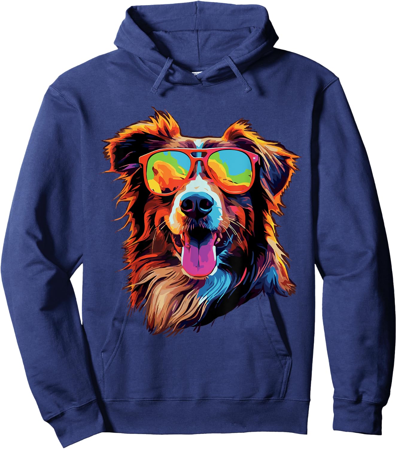 Australian Shepherd Sunglasses Aussie Hoodie - Hoodie | Navy