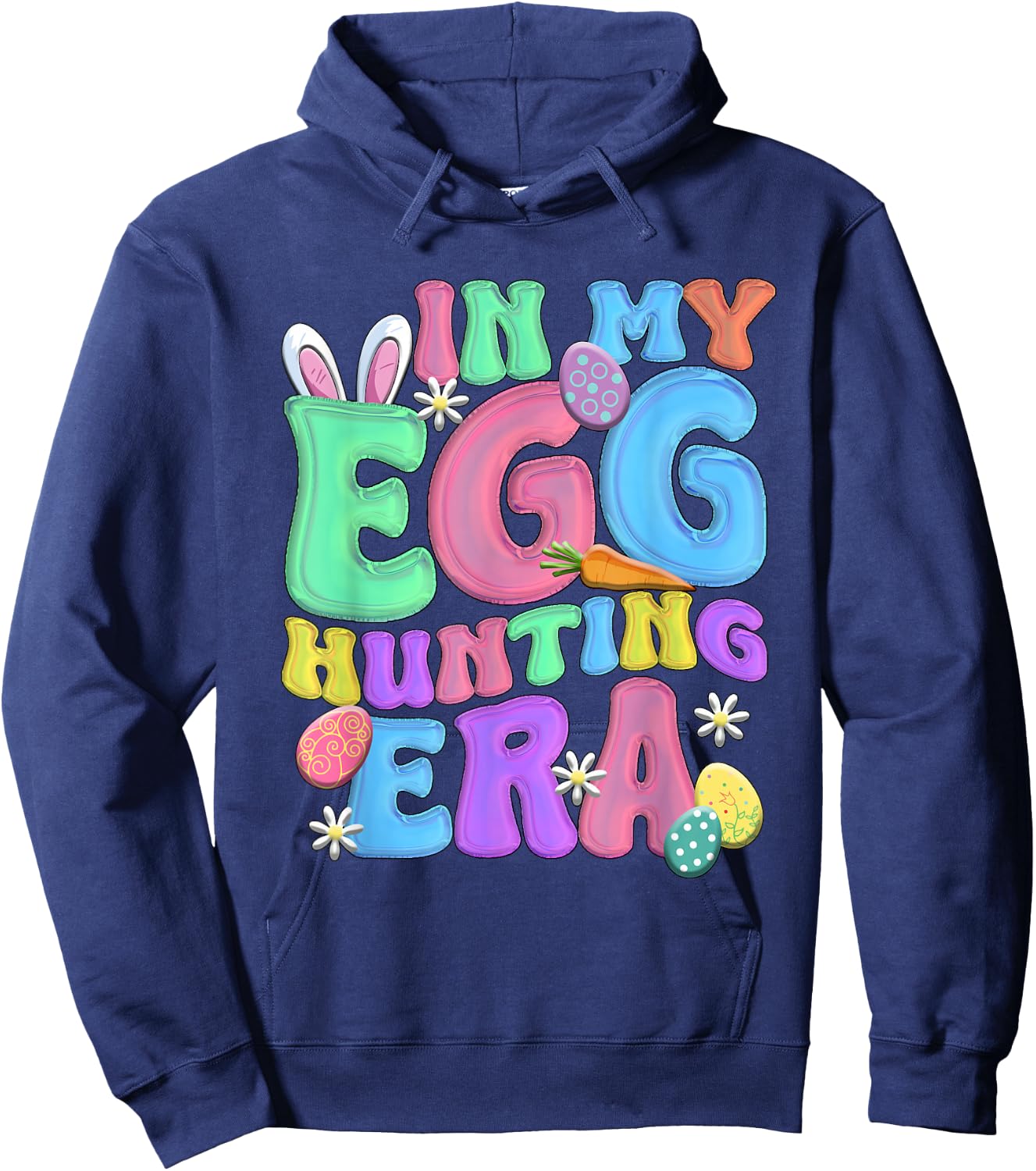 In my egg hunting era Happy Easter day Hoodie - Hoodie | Navy