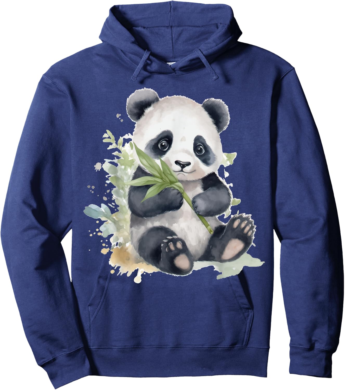 Watercolor Panda Hoodie - Hoodie | Navy