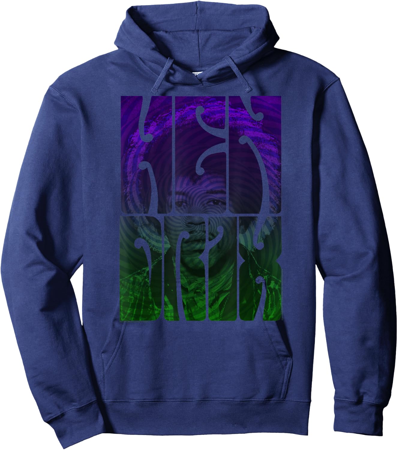 Official Jimi Hendrix Swirl Blues Rock Music Hoodie - Hoodie | Navy