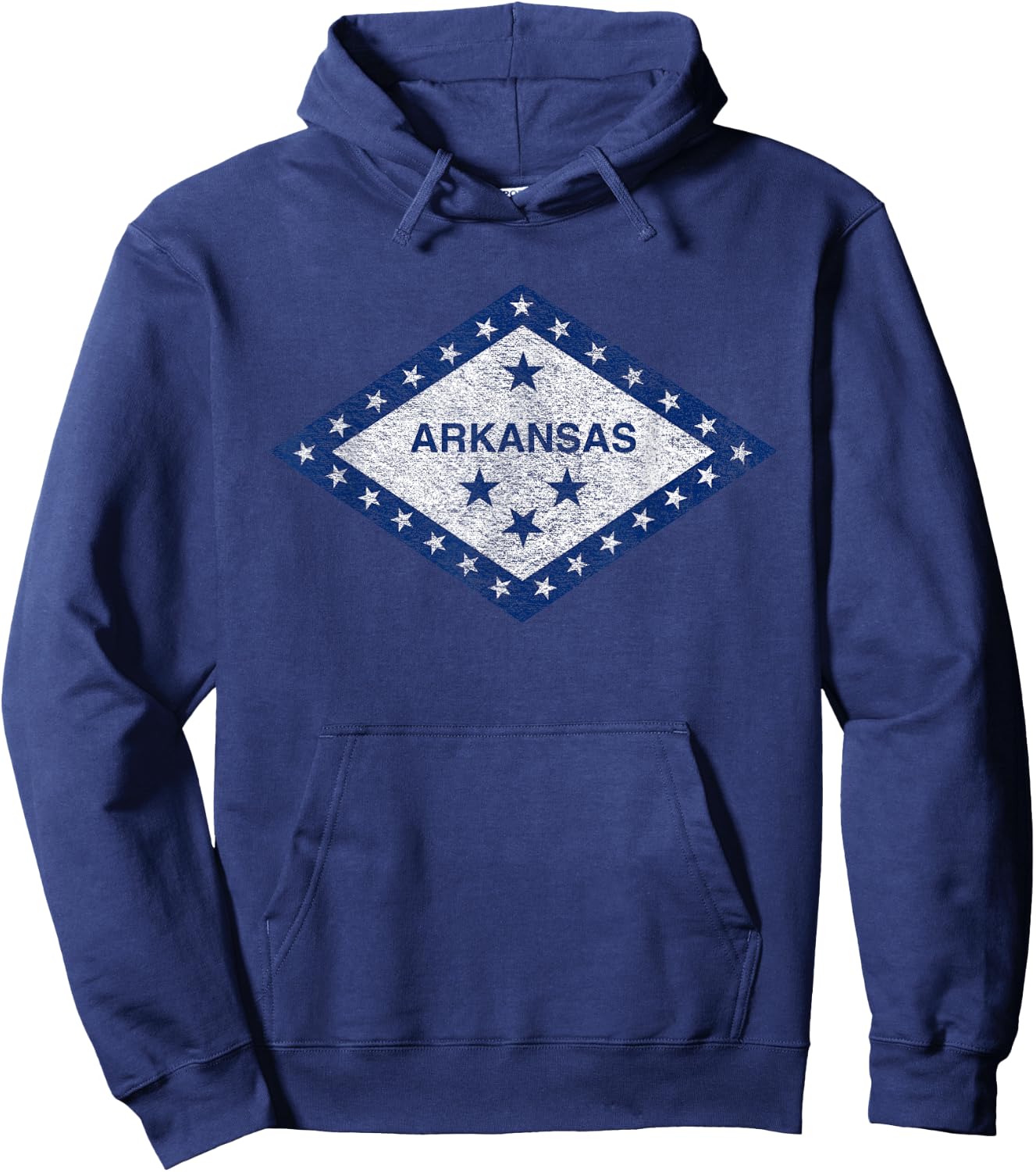 Arkansas Flag The Natural State Little Rock Hoodie - Hoodie | Navy