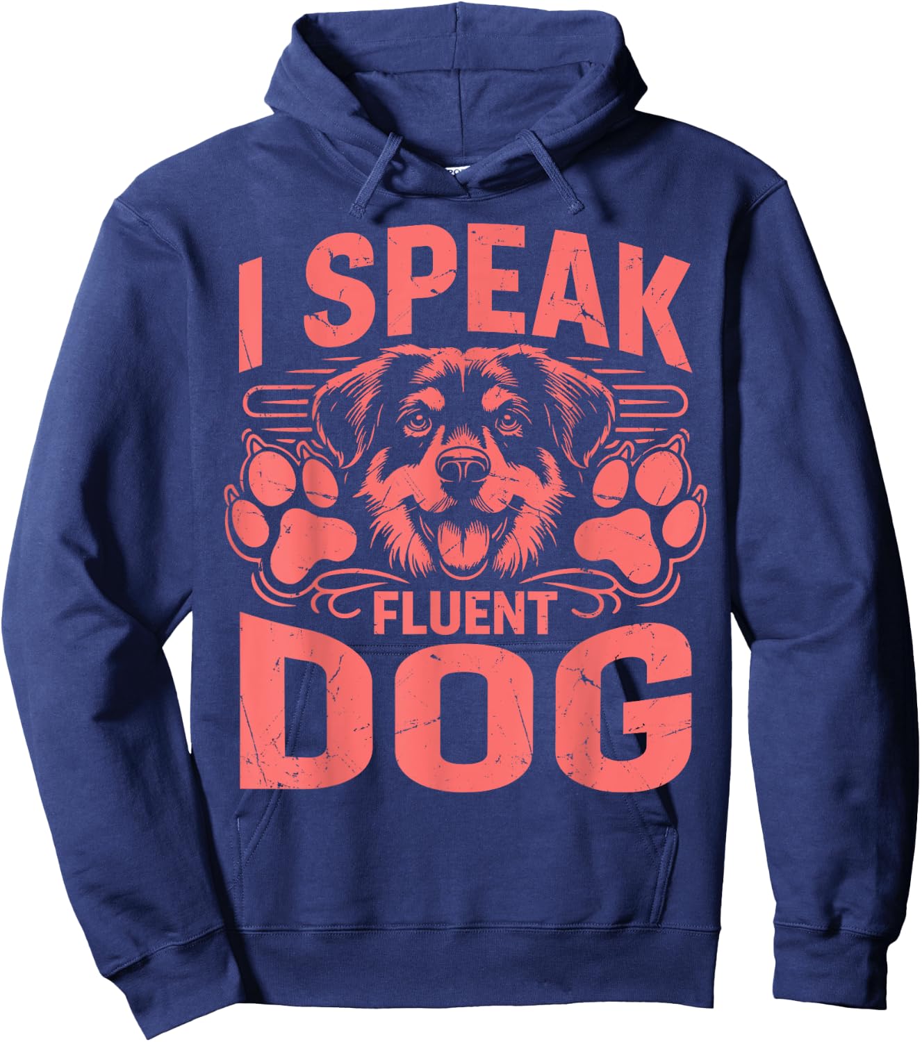 I speak fluent Dog Dad Hoodie - Hoodie | Navy