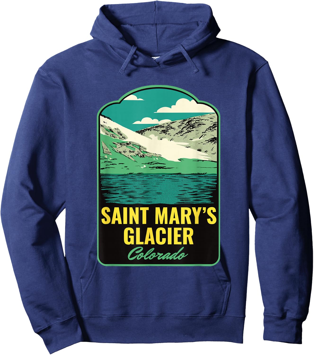 Saint Marys Glacier Colorado Hoodie - Hoodie | Navy