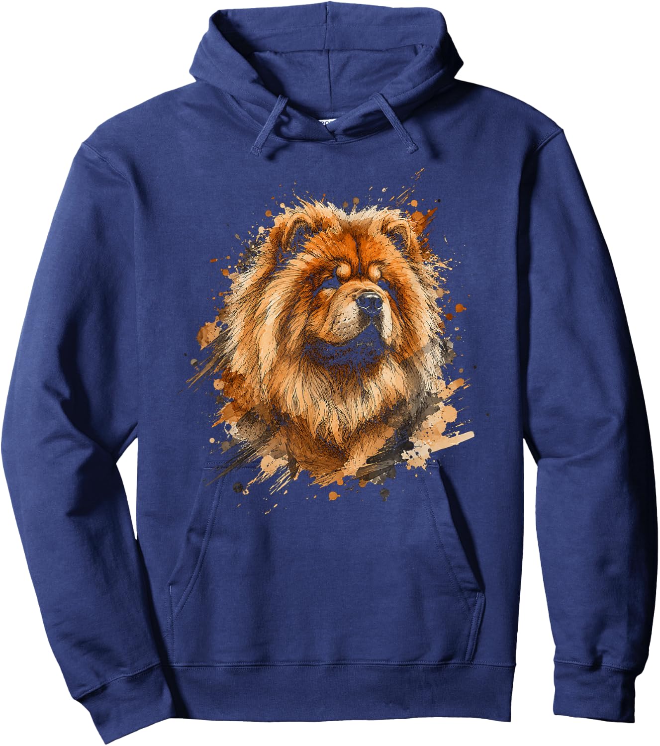 Abstract Chow Chow Artwork Design Hoodie - Hoodie | Navy