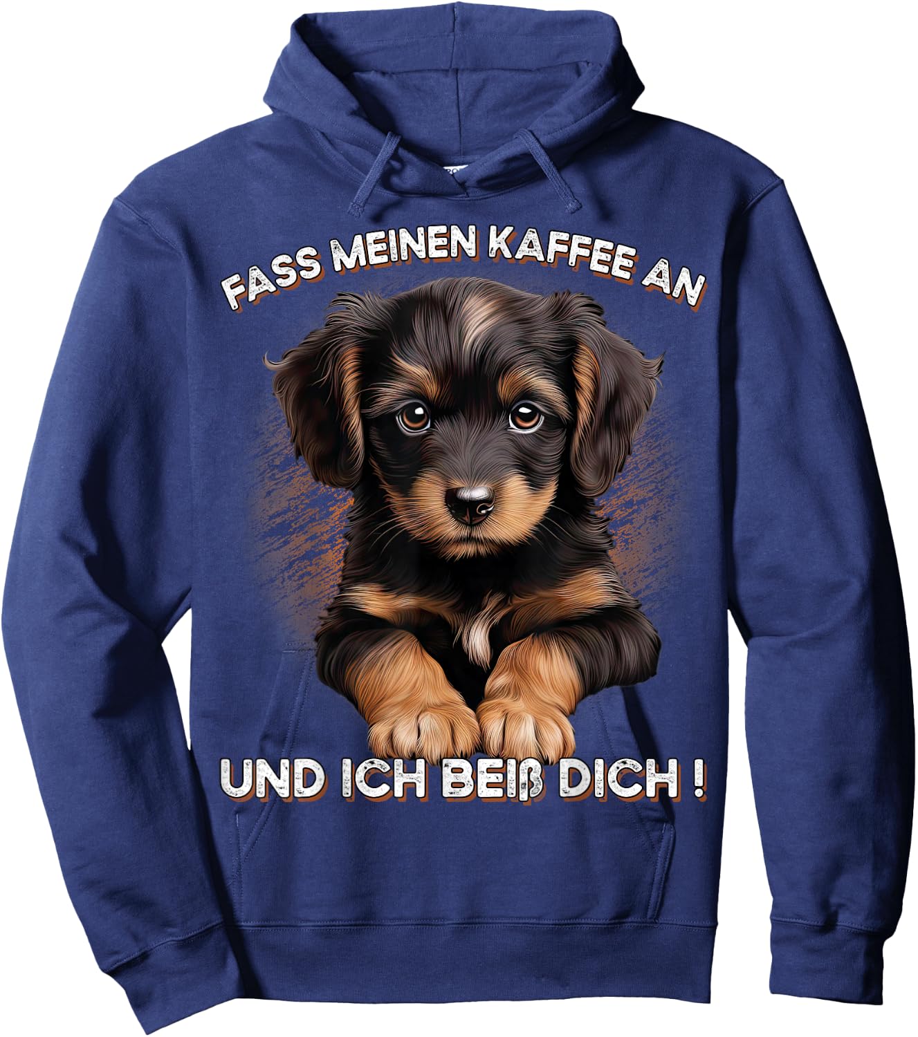 Fass meinen Kaffee an und ich beiß dich Hoodie - Hoodie | Navy