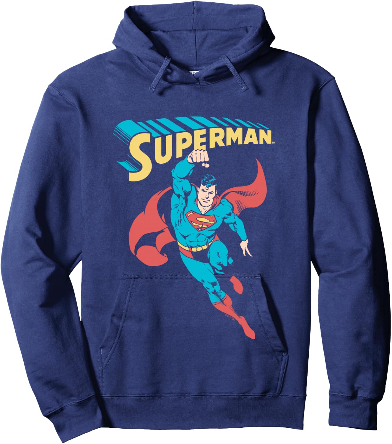 Superman Superhero , Black, S Hoodie - Hoodie | Navy