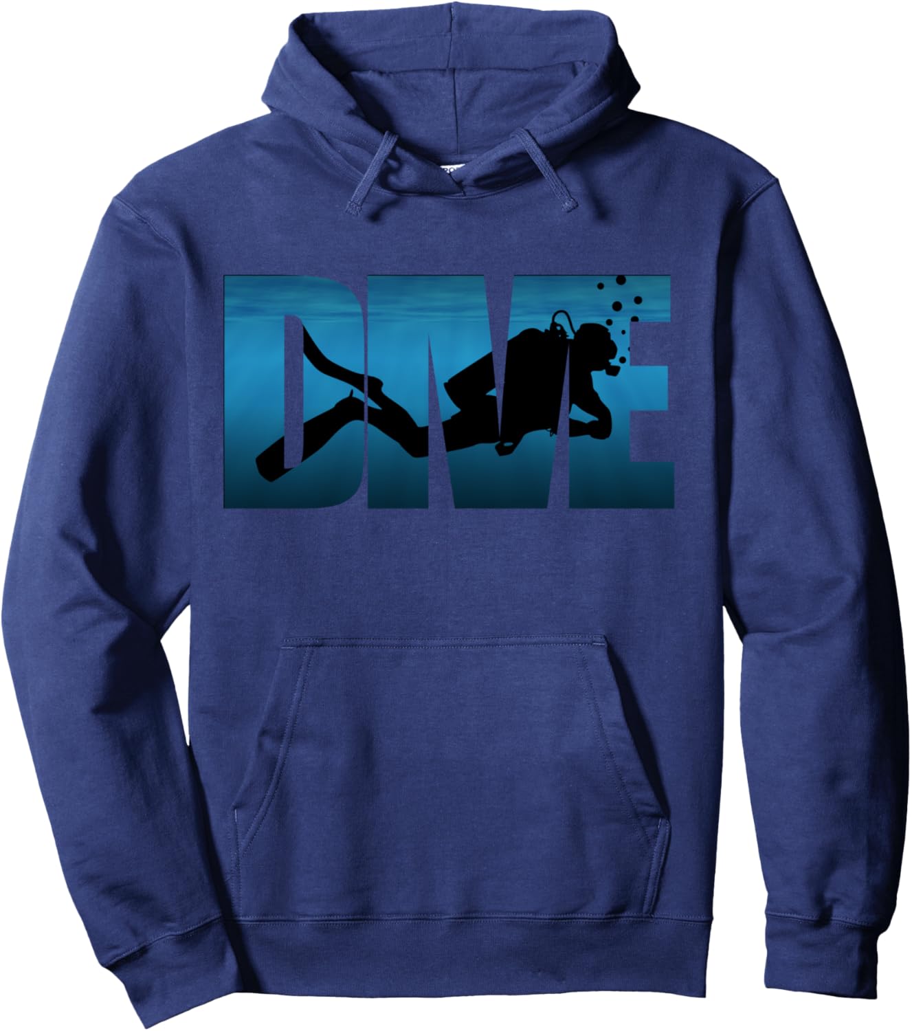 Scuba diving dive dive apnea man woman Hoodie - Hoodie | Navy